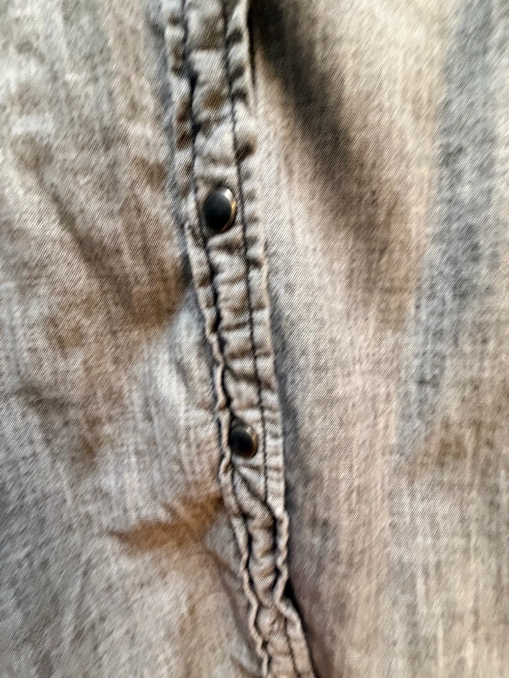 Denim & Supply Ralph Lauren Grey Washed Denim Shirt - Picture 5 of 7